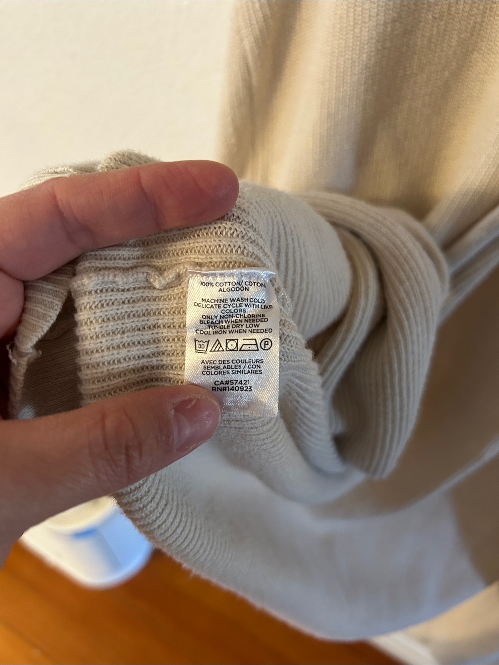 LOFT Cream Open-Front Lightweight Cardigan - Picture 3 of 4